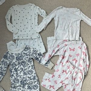 Pack of 4 Super Soft Girls Pajamas, 3T